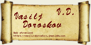 Vasilj Doroškov vizit kartica